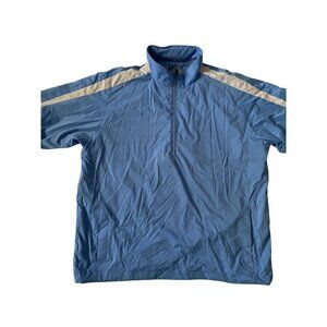 Under Armour Performance Golf Pullover Jacket Size Large Men Blue Polyester